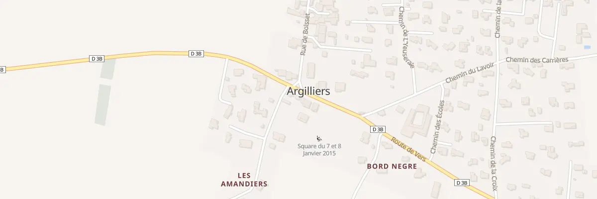 Plan du 1 Rte de Vers à Argilliers