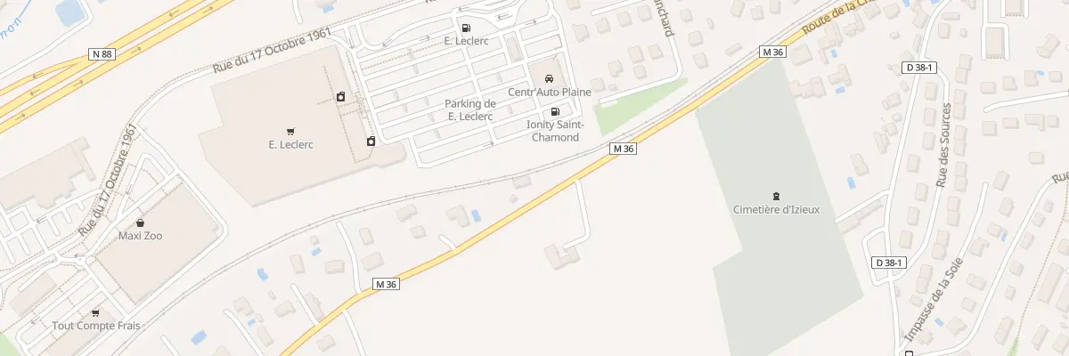Plan du 2 Rte de la Chabure à Saint-Chamond
