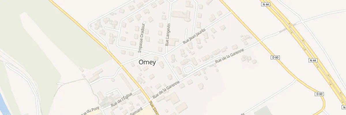 Plan du 7 Rue Jean Jaures à Omey
