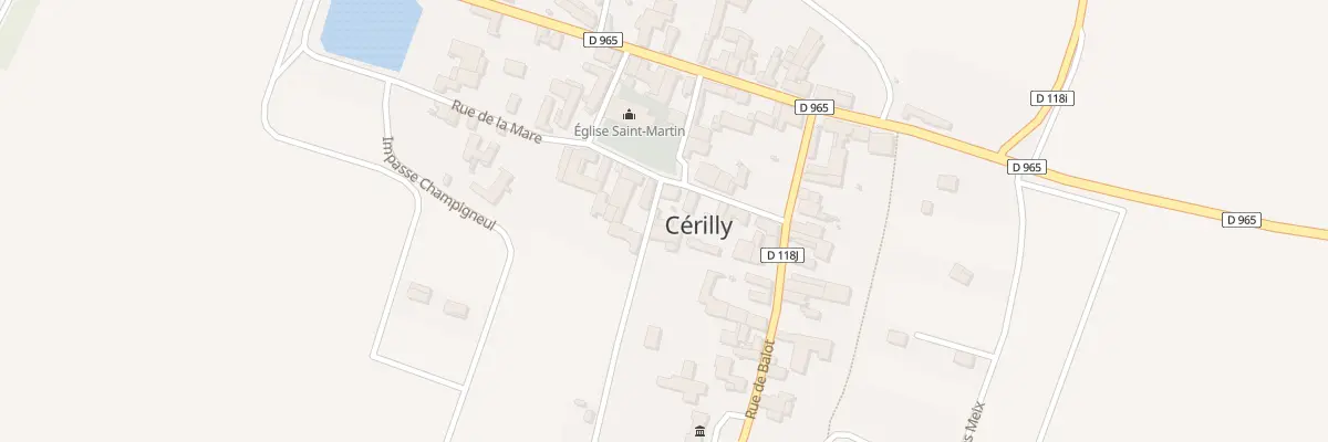 Plan du 1 Rle Serbource à Cérilly