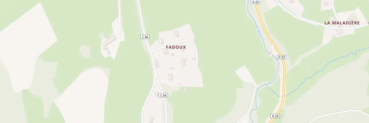 Plan du 5365 Fadoux à Claveisolles