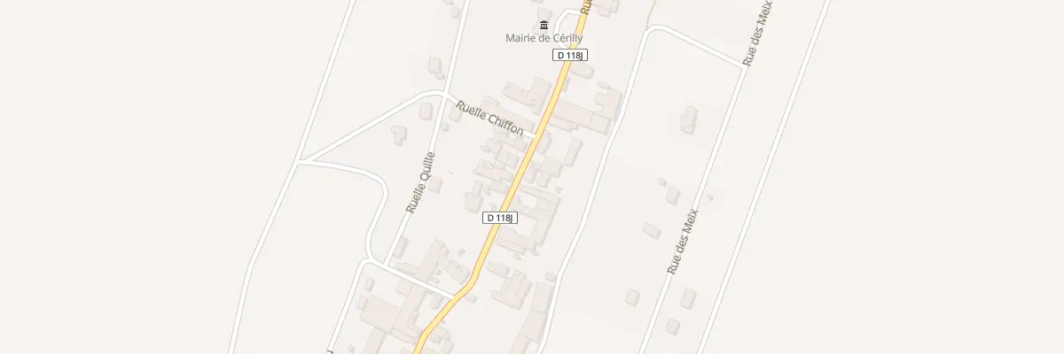 Plan du 21 Rue de Balot à Cérilly