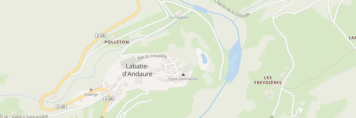 Plan du 80 Rue de l’Eglise à Labatie-d’Andaure