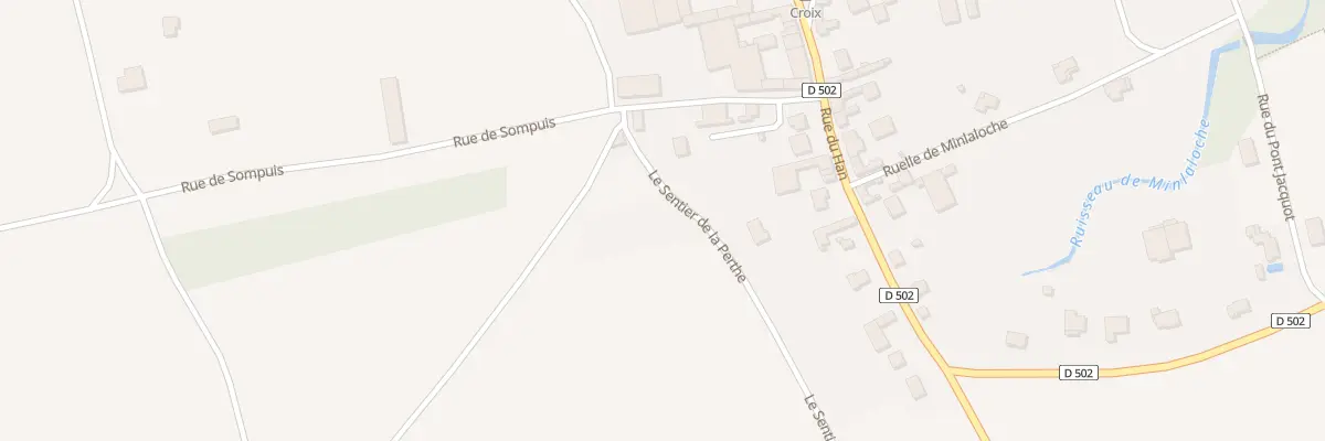 Plan du 8 Rue du Sentier de la Perthe à Maisons-en-Champagne