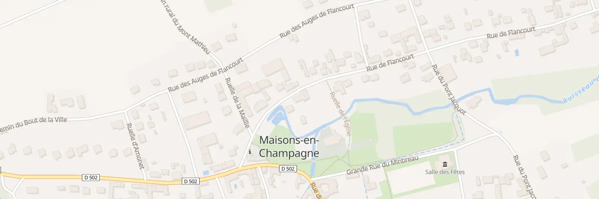 Plan du 4 Rue de Flancourt à Maisons-en-Champagne