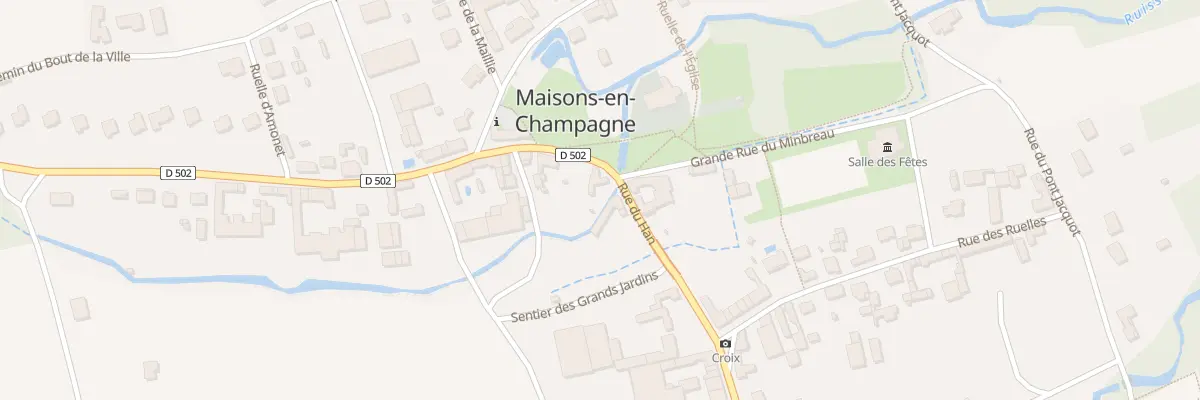 Plan du 2 Rue du Han à Maisons-en-Champagne