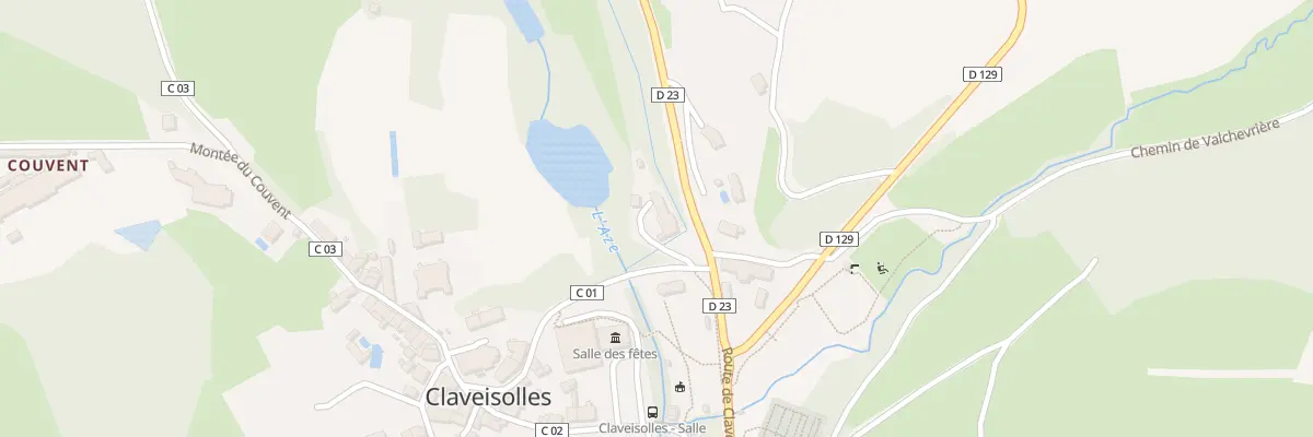 Plan du 243 Rue de l’Azergues à Claveisolles