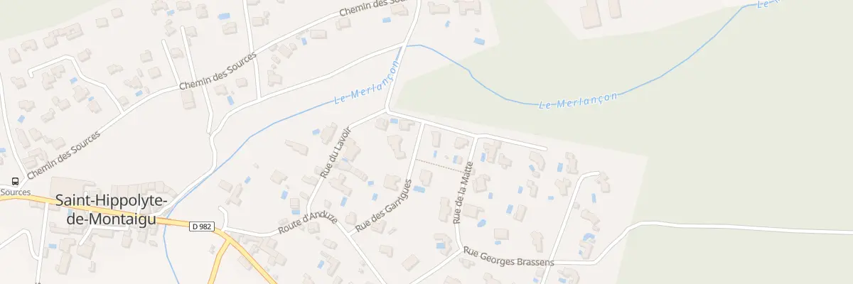 Plan du 5093 Rue des Garrigues à Saint-Hippolyte-de-Montaigu