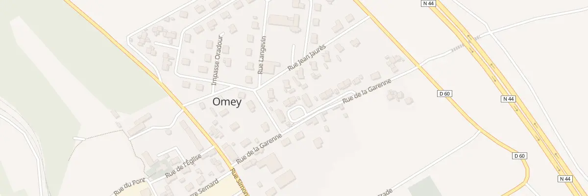 Plan du 10 Rue de la Garenne à Omey