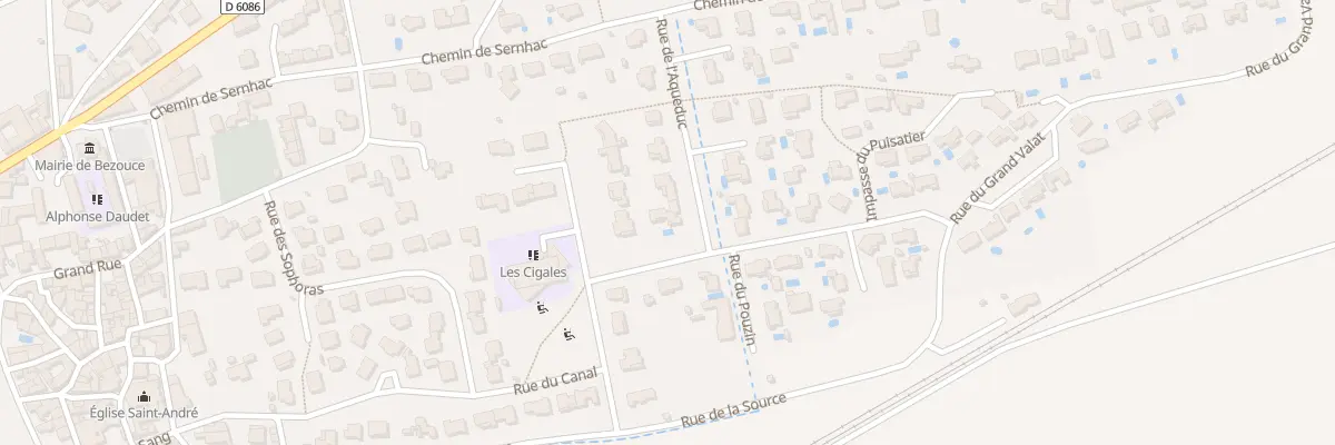 Plan du 12 Rue de l’aqueduc à Bezouce