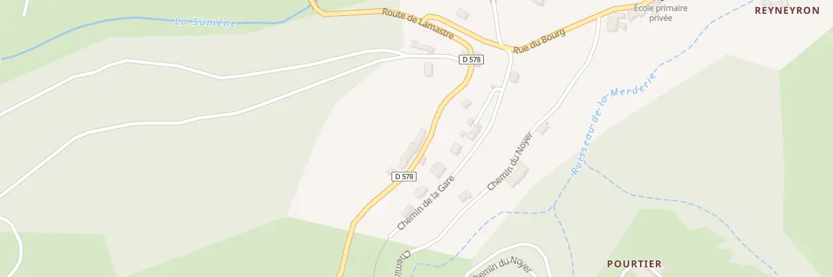 Plan du 985 Rte de Lamastre à Saint-Prix