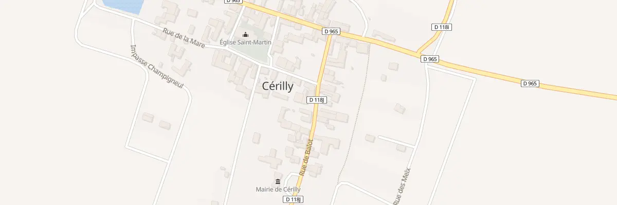 Plan du 4 Rue de Balot à Cérilly