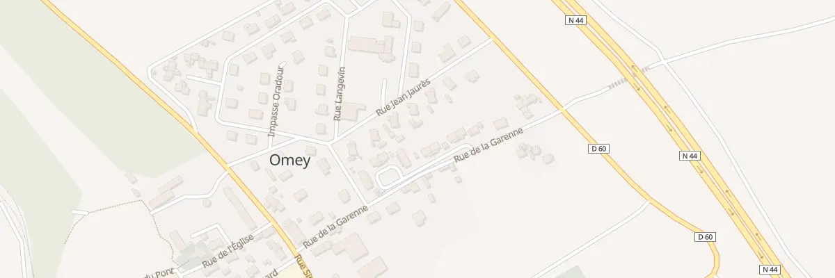 Plan du 16 Rue de la Garenne à Omey