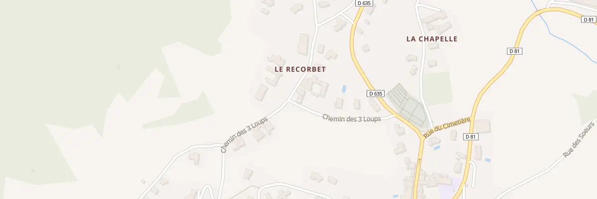 Plan du 5210 Recorbet à Brullioles