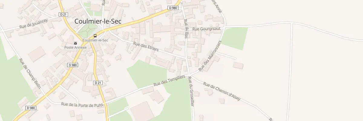 Plan du 8 Rue du Bas à Coulmier-le-Sec