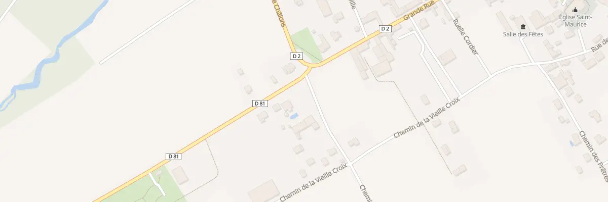 Plan du 2 Le Chemin de Haut à Songy