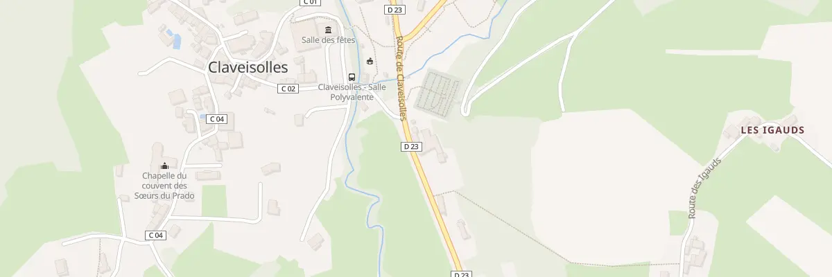 Plan du 3488 Rte de Claveisolles à Claveisolles