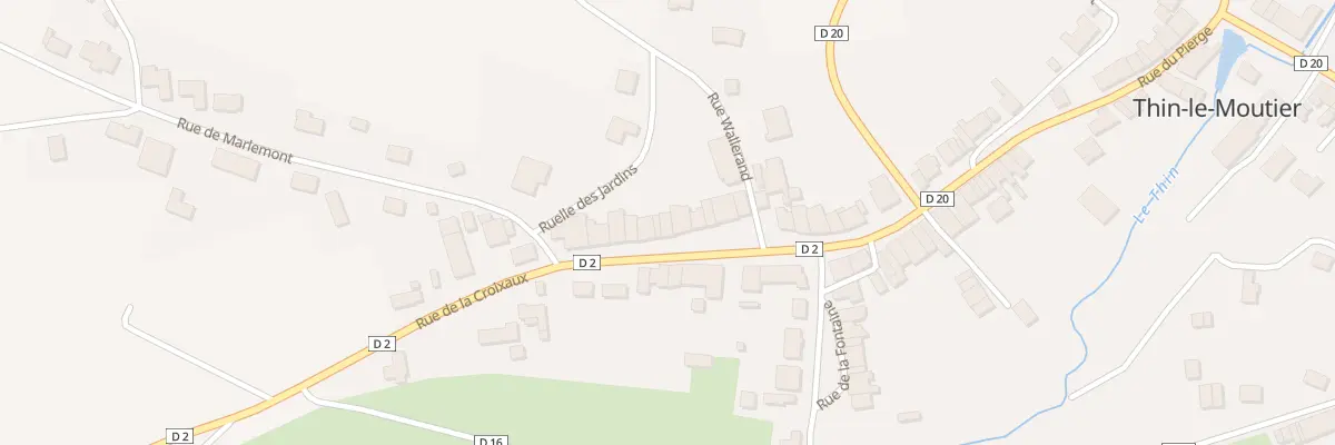 Plan du 5146 Rue de la Croixau à Thin-le-Moutier