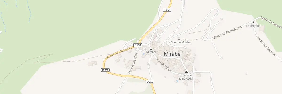 Plan du 1 Che des Aires à Mirabel