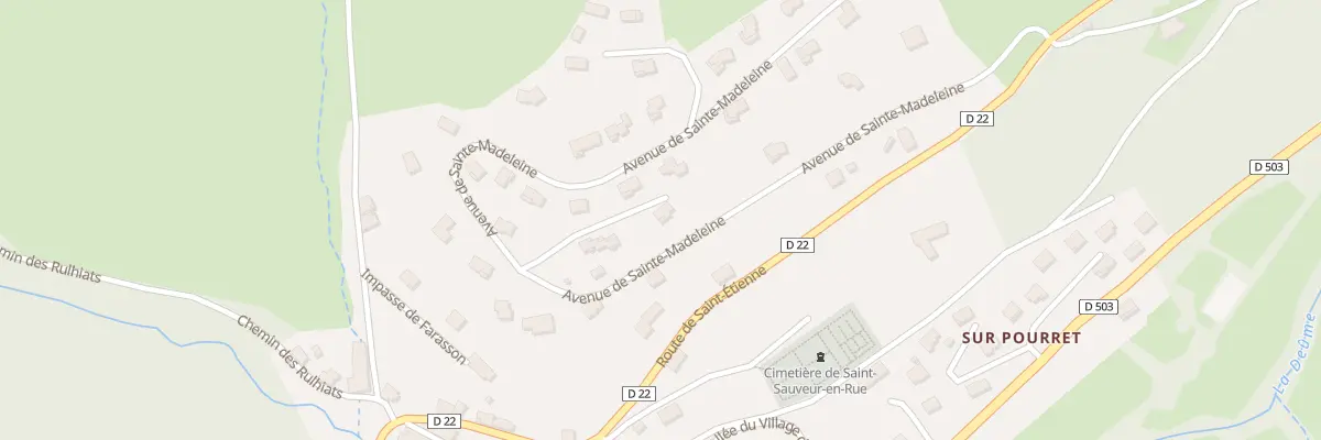 Plan du 12 Av Sainte Madeleine à Saint-Sauveur-en-Rue