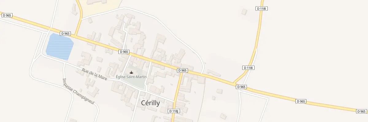 Plan du 4 Gr Grande Rue à Cérilly