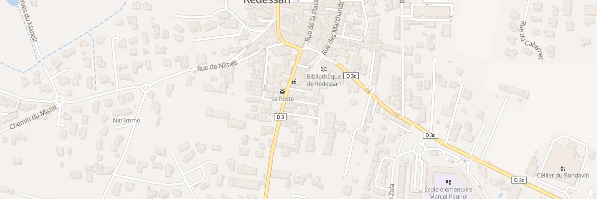 Plan du 17 Rue de la Poste à Redessan