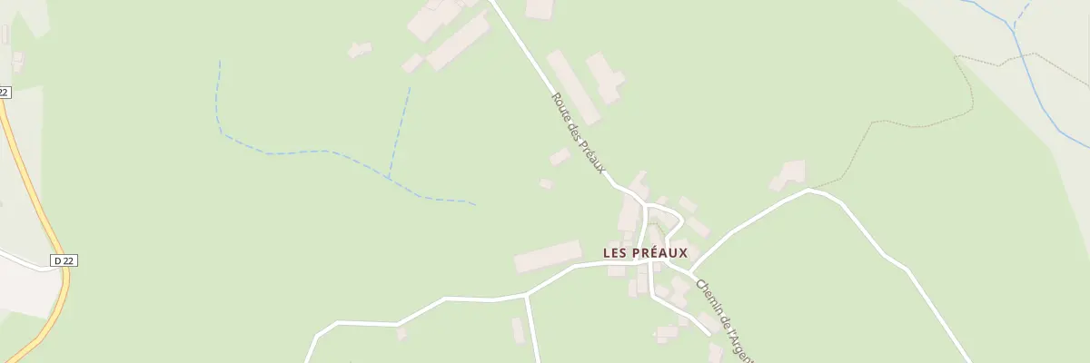 Plan du 1318 Rte des Préaux à La Versanne