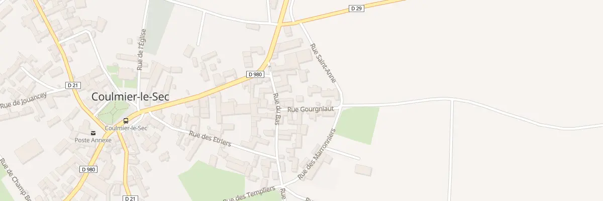 Plan du 1 Rue Gourgniaut à Coulmier-le-Sec