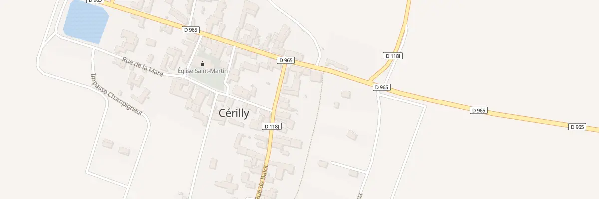 Plan du 3 Rue de Balot à Cérilly