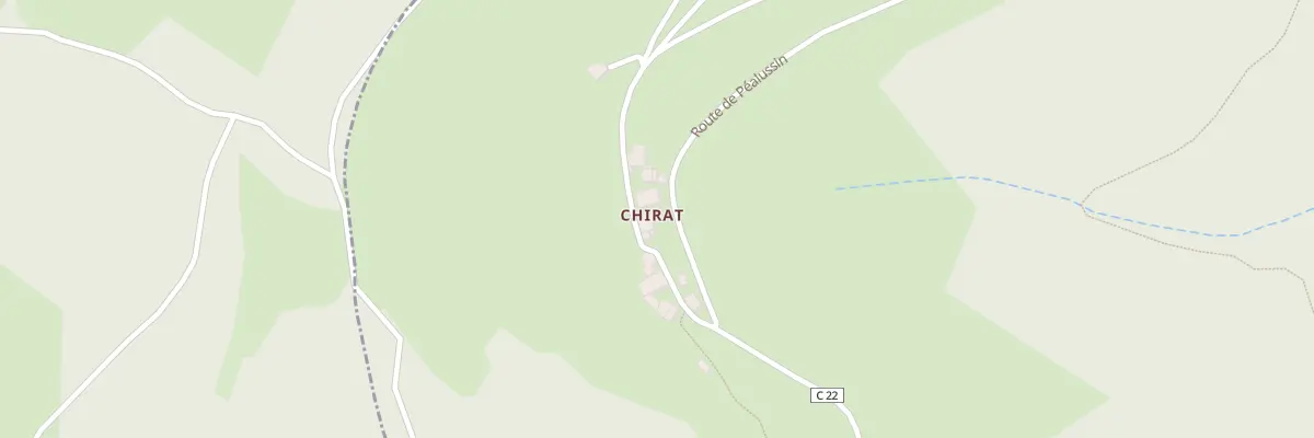 Plan du 126 Che de la Croix du Chirat à La Valla-en-Gier