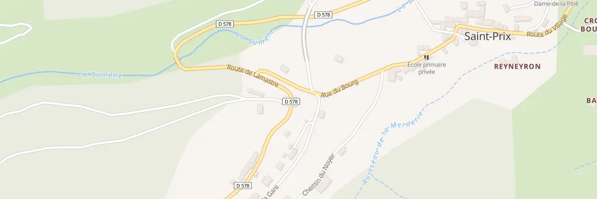 Plan du 1100 Rte de Lamastre à Saint-Prix
