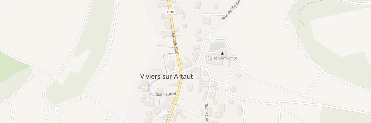 Plan du 1 Rue du Monument à Viviers-sur-Artaut