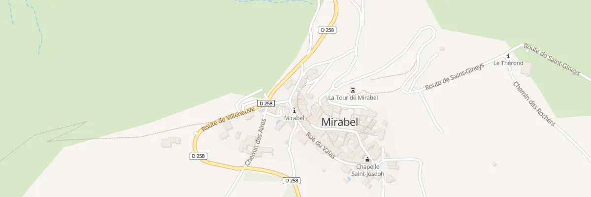 Plan du 200 Rue du Valas à Mirabel