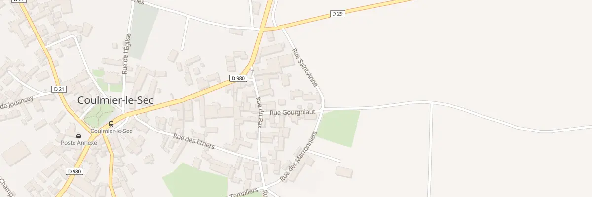 Plan du 3 Rue Gourgniaut à Coulmier-le-Sec