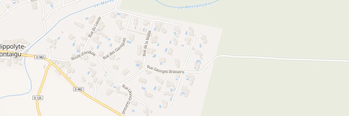 Plan du 5100 Rue Georges Brassens à Saint-Hippolyte-de-Montaigu
