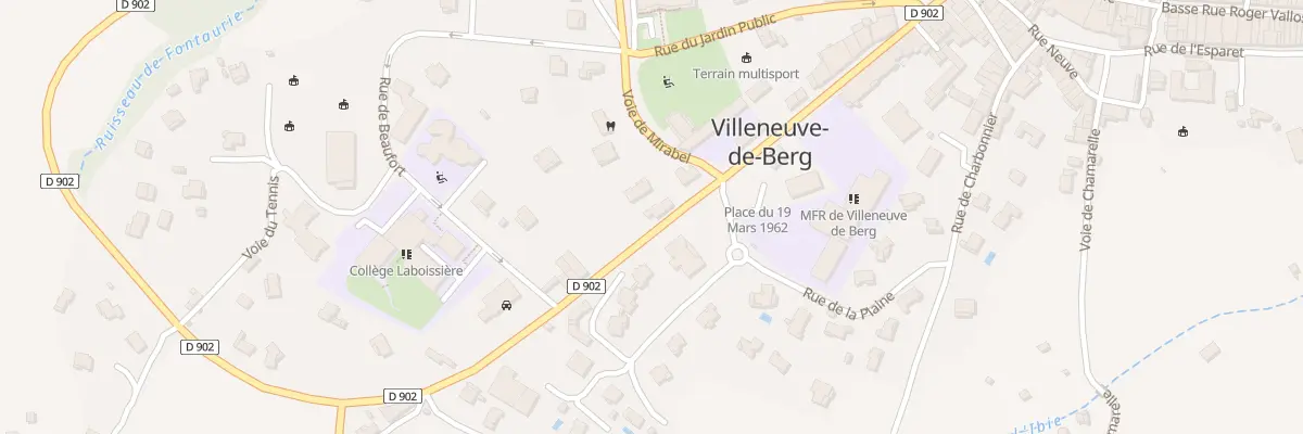 Plan du 294 Av Jacques Dupré à Villeneuve-de-Berg