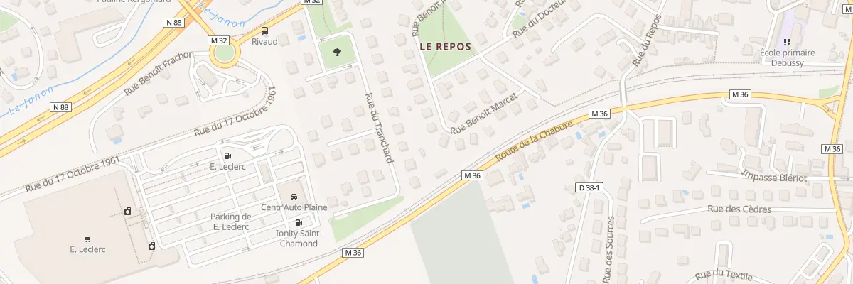 Plan du 24 Rue Benoît Marcet à Saint-Chamond