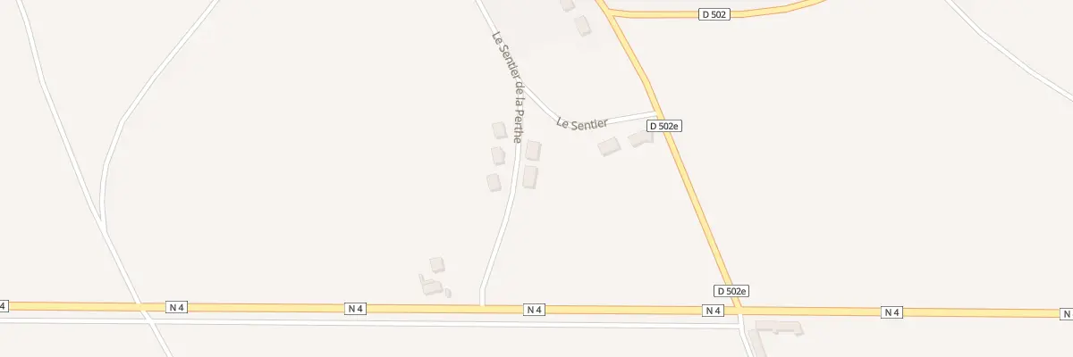 Plan du 33 Rue du Sentier de la Perthe à Maisons-en-Champagne