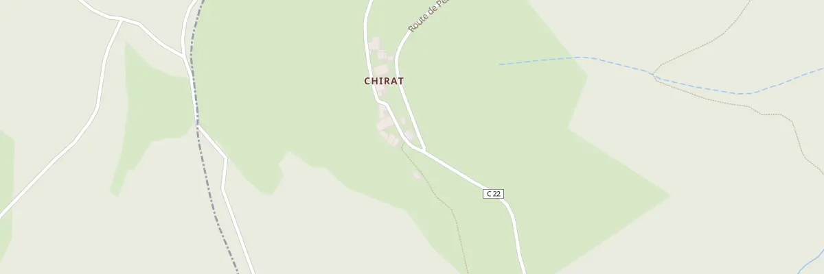 Plan du 9001 Le Chirat à La Valla-en-Gier