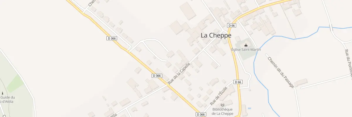 Plan du 5 Rue de la Capelle à La Cheppe