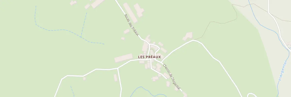 Plan du 1358 Rte des Préaux à La Versanne