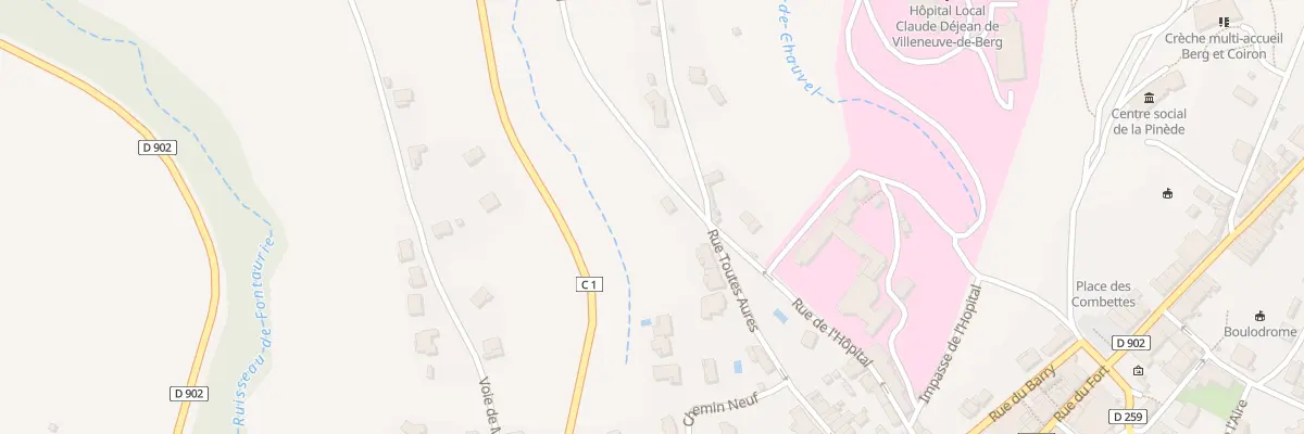 Plan du 49 Voie de Chauvel à Villeneuve-de-Berg