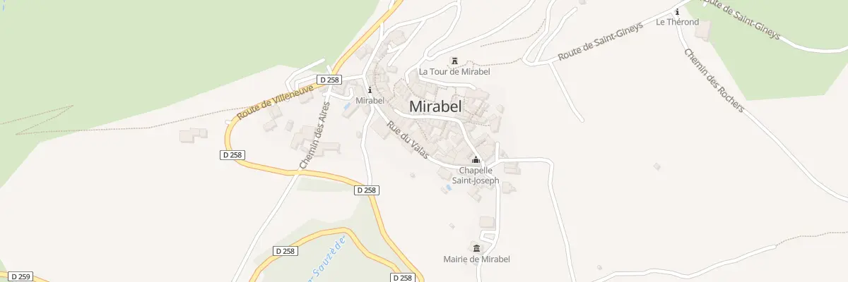 Plan du 84 Rue du Valas à Mirabel