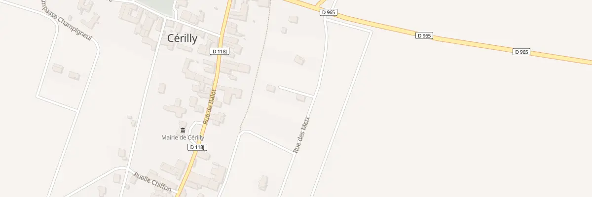 Plan du 6 Rue Es Meix à Cérilly