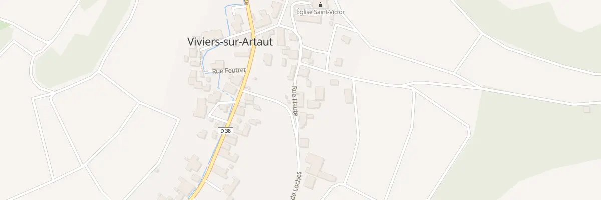 Plan du 5 Rue Haute à Viviers-sur-Artaut
