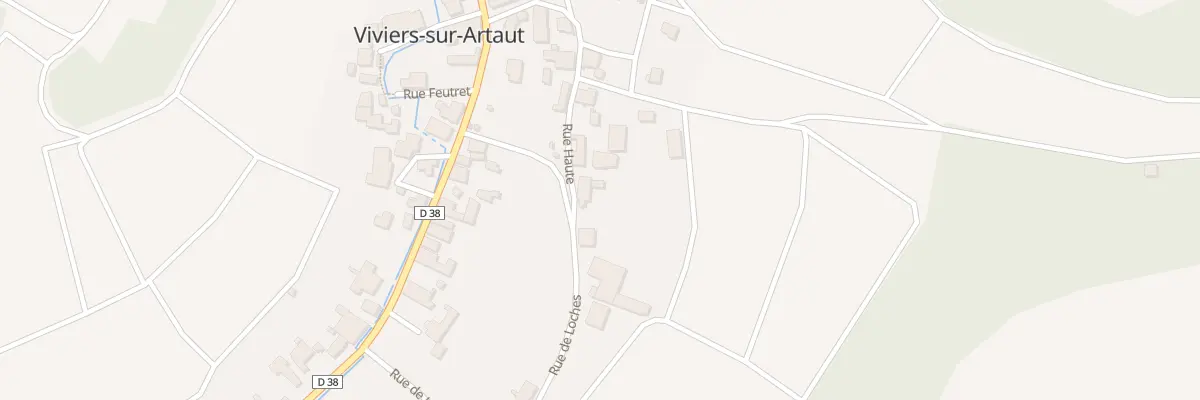 Plan du 9 Rue Haute à Viviers-sur-Artaut