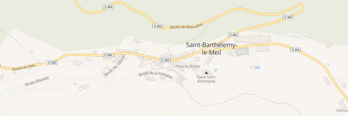 Plan du 5105 Le Village à Saint-Barthélemy-le-Meil