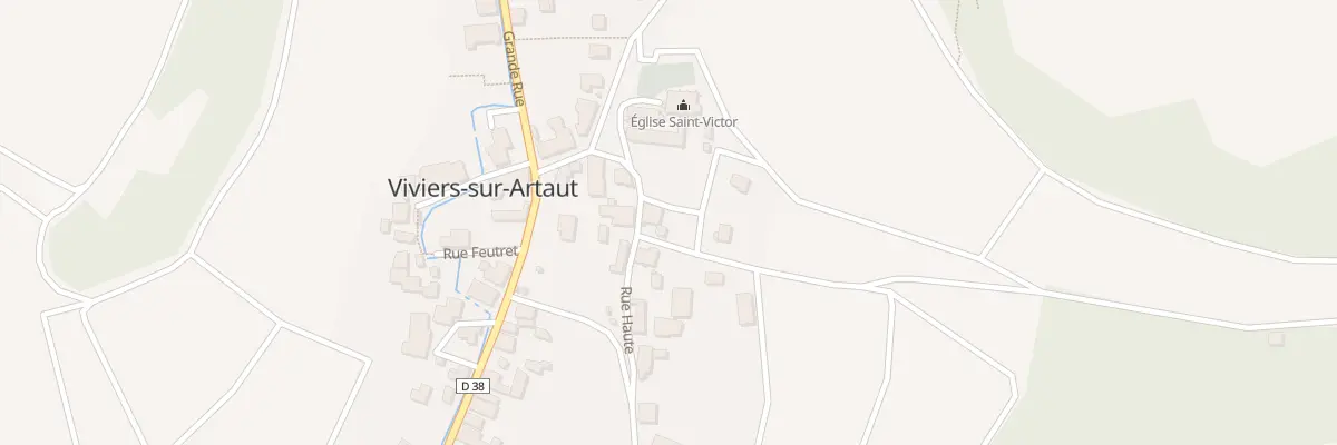Plan du 1 Rue Haute à Viviers-sur-Artaut