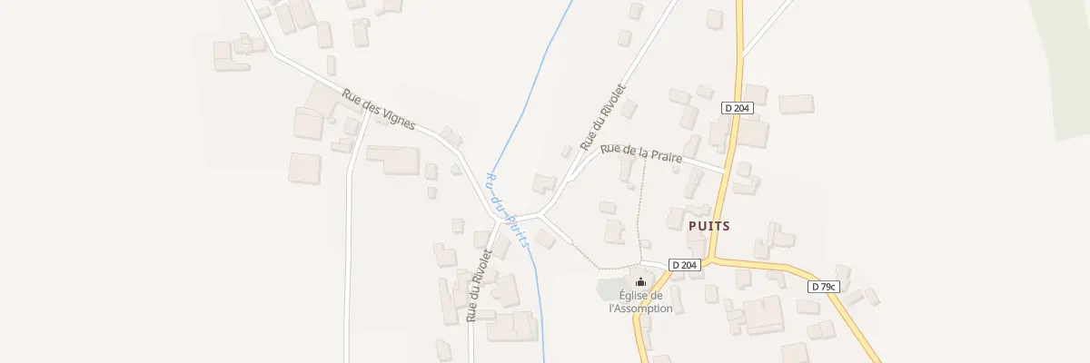 Plan du 12 Rue du Rivolet à Puits-et-Nuisement