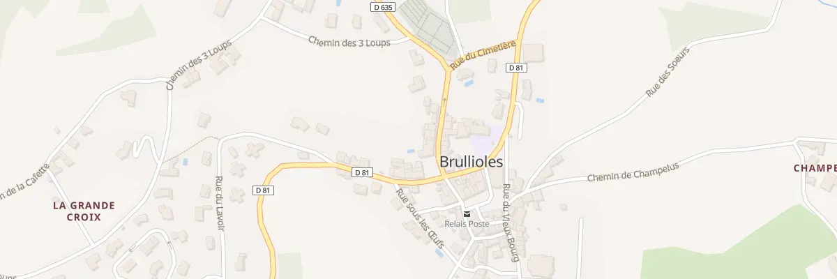 Plan du 5018 Le Bourg à Brullioles